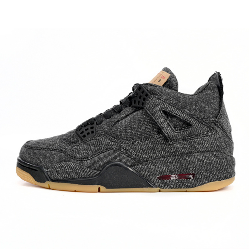 PK God Batch Air Jordan 4 Retro Levi's Black (Levi's Tag) AQ9103-001