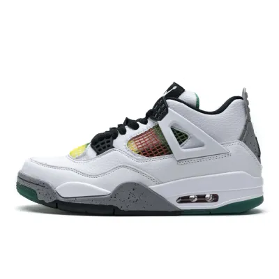 PK God Batch Air Jordan 4 Retro Lucid Green Rasta (W) AQ9129-100 01
