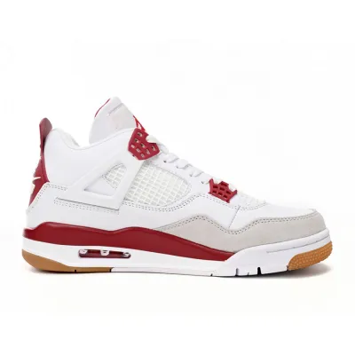 Pk God Batch Nike SB x Air Jordan 4 White Red DR5415-160 02