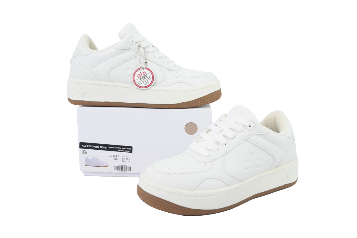 Alo Recovery Mode Sneaker White/Gum A0685U