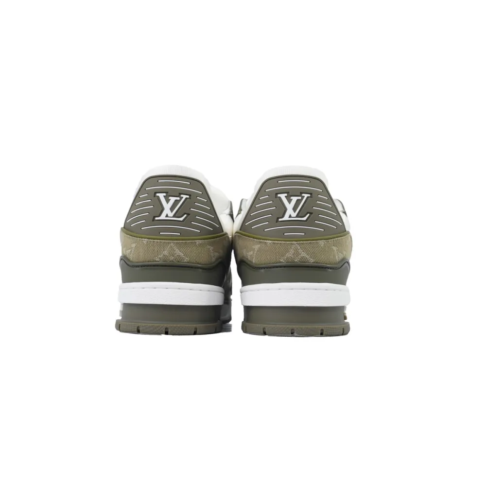 copy of Louis Vuitton Trainer Sneaker Military Green Cowboy 1AIKN8