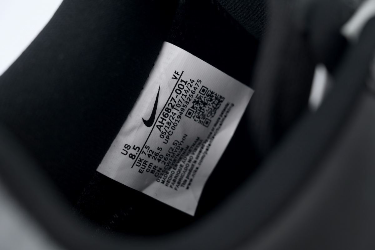 LJR Batch Nike Air Force 1 07 SE Premium Black Silver AH-6827-001