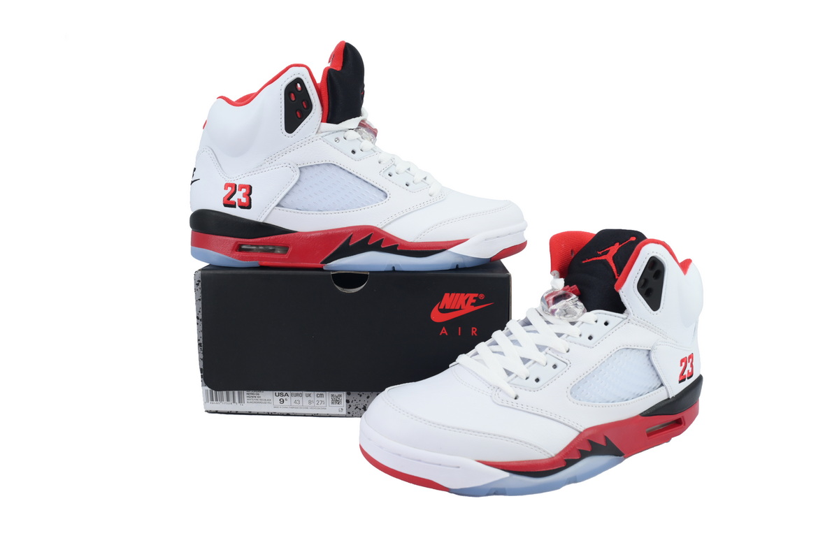 PK God Batch Air Jordan 5 Retro 'Fire Red' 2025 HQ7980-101