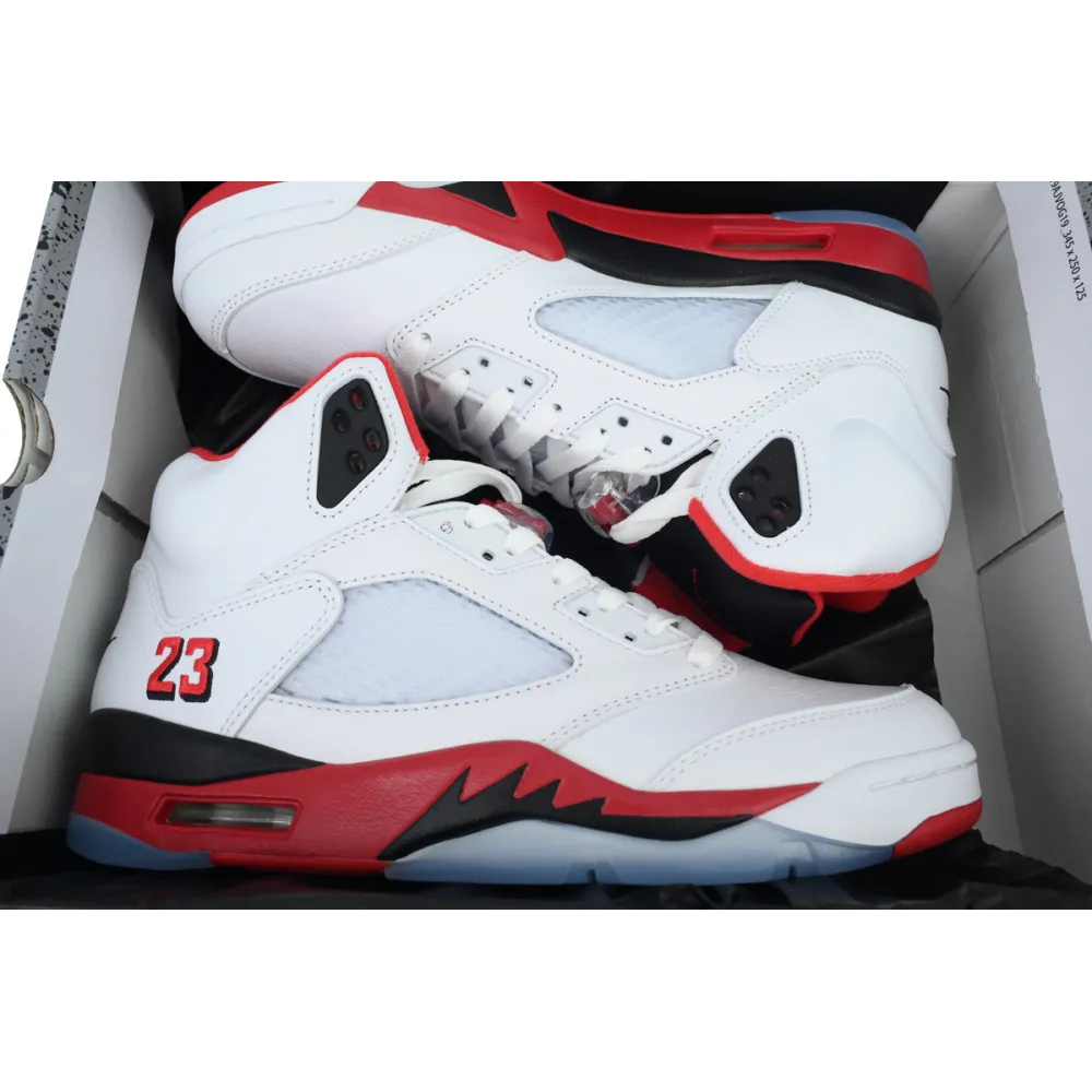 PK God Batch Air Jordan 5 Retro 'Fire Red' 2025 HQ7980-101