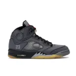 PK God Batch Air Jordan 5 Retro Off-White Black CT8480-001