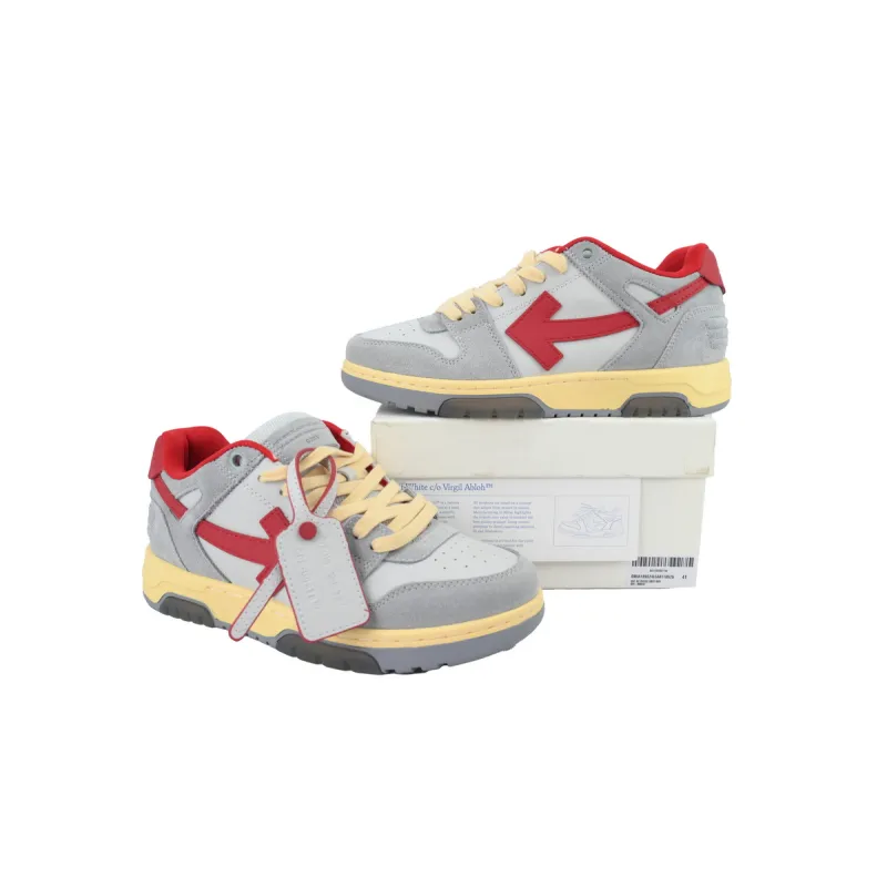 PK God Batch OFF-WHITE Out Of Office OOO Low Light Grey Red OMIA189S 24LEA011 0525