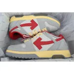 PK God Batch OFF-WHITE Out Of Office OOO Low Light Grey Red OMIA189S 24LEA011 0525