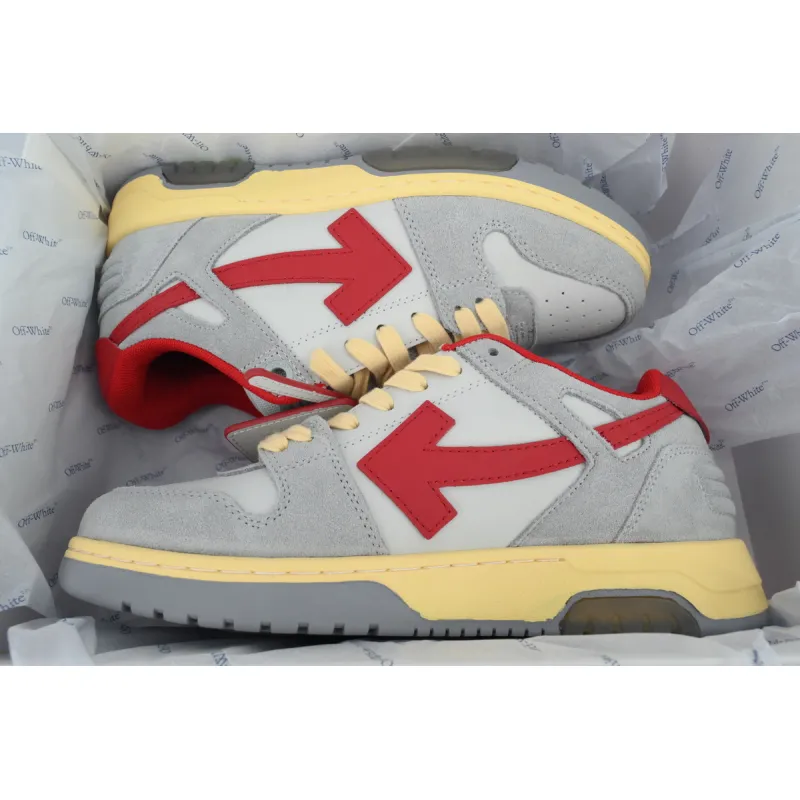 PK God Batch OFF-WHITE Out Of Office OOO Low Light Grey Red OMIA189S 24LEA011 0525