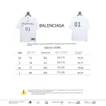 Balenciaga 25ss Basketball Embroidery 01 Print T-shirt White