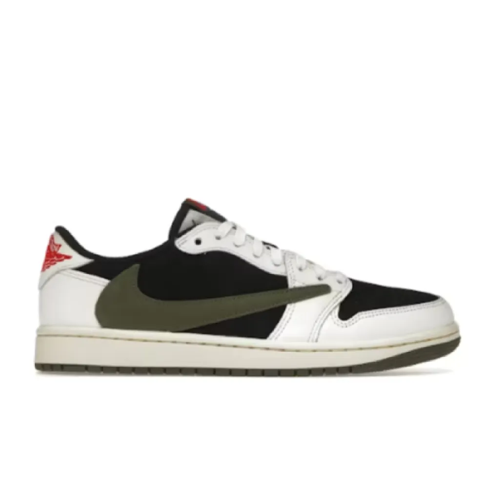 【$59 High Cost Effective】Air Jordan 1 Retro Low OG SP Travis Scott Olive DZ4137-106