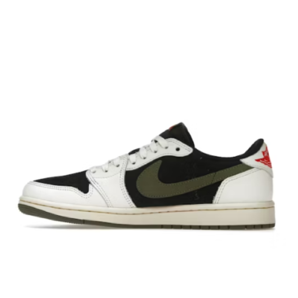 【$59 High Cost Effective】Air Jordan 1 Retro Low OG SP Travis Scott Olive DZ4137-106