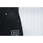 Balenciaga Side Logo Letter Embroidery Single-Breasted Jeans