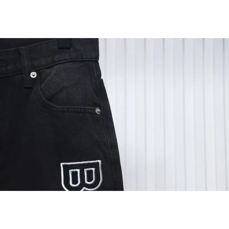 Balenciaga Side Logo Letter Embroidery Single-Breasted Jeans