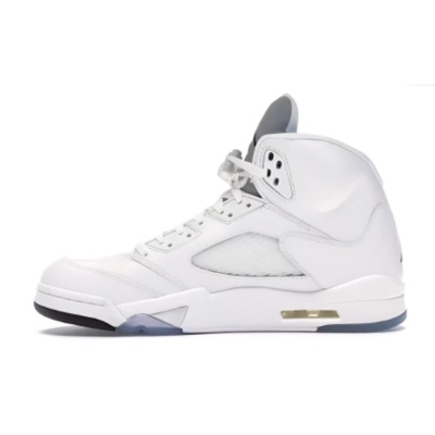 PK God Batch Air Jordan 5 Retro Metallic White 136027-130 01