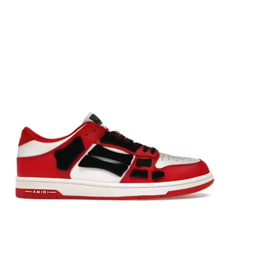 AMIRI Skel Top Low White Red White AW22MFS003-610