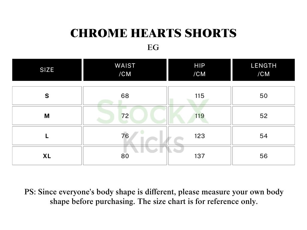 Chrome Hearts Jersey Shorts Black/ Red/ Pink/ Green/ Blue