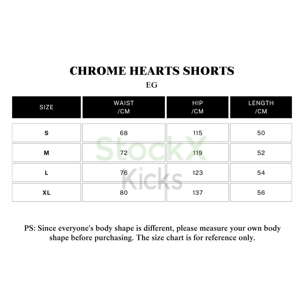 Chrome Hearts Jersey Shorts Black/ Red/ Pink/ Green/ Blue