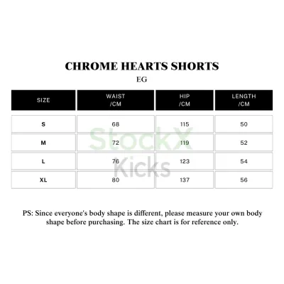 Chrome Hearts Jersey Shorts Black/ Red/ Pink/ Green/ Blue 02