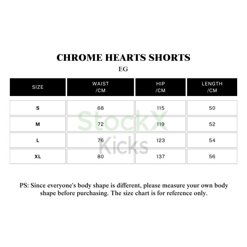 Chrome Hearts Jersey Shorts Black/ Red/ Pink/ Green/ Blue