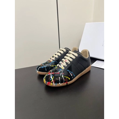 Maison Margiela Painted Replica Sneaker Black 01