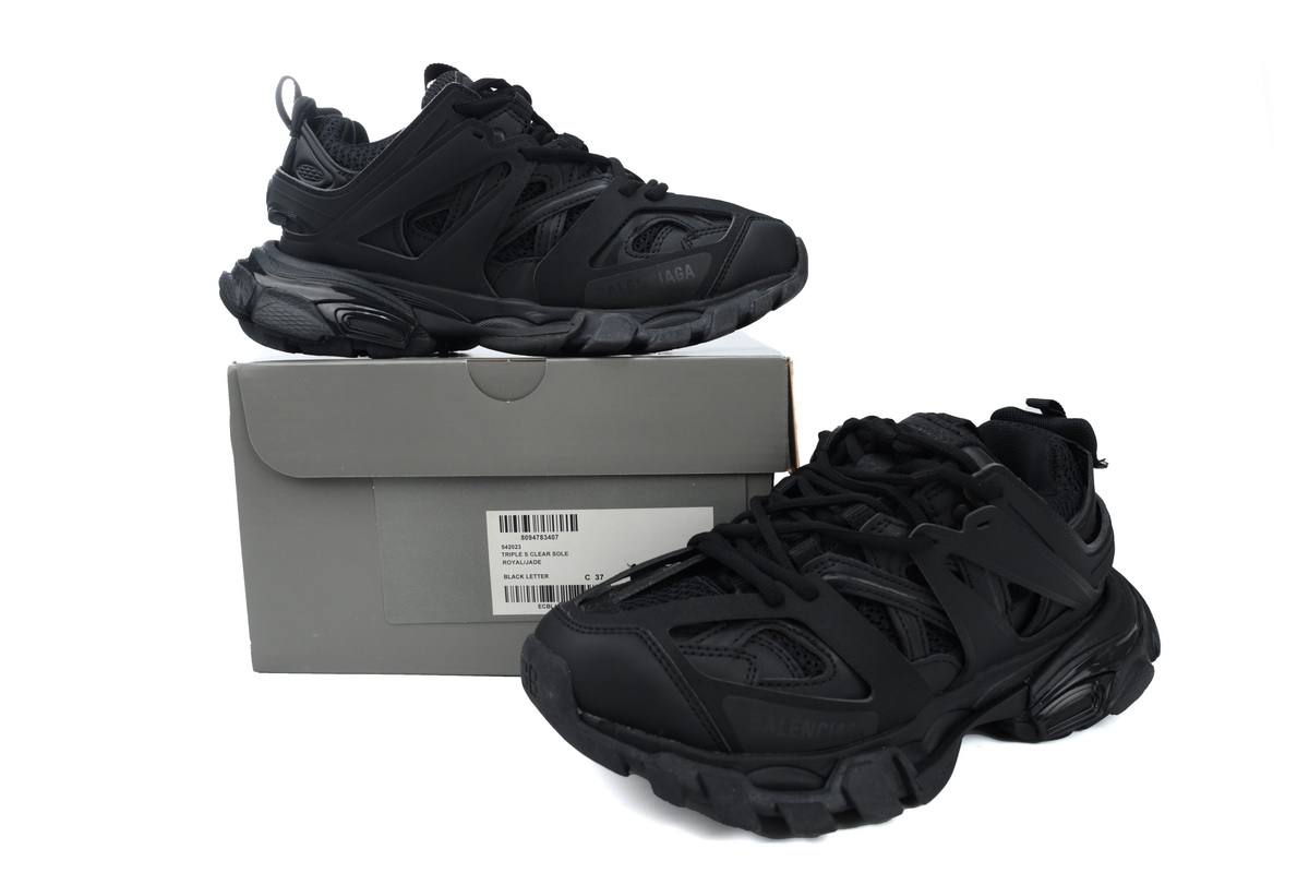 Balenciaga Track Clear Sole Black 647741W3BM21000