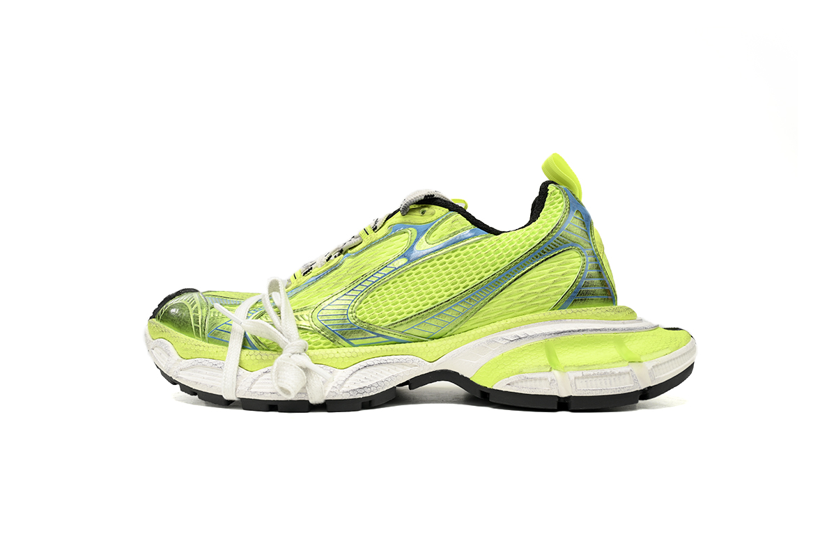 Balenciaga 3XL Sneaker Black Fluorescent Green 734734 W3XL6 7019