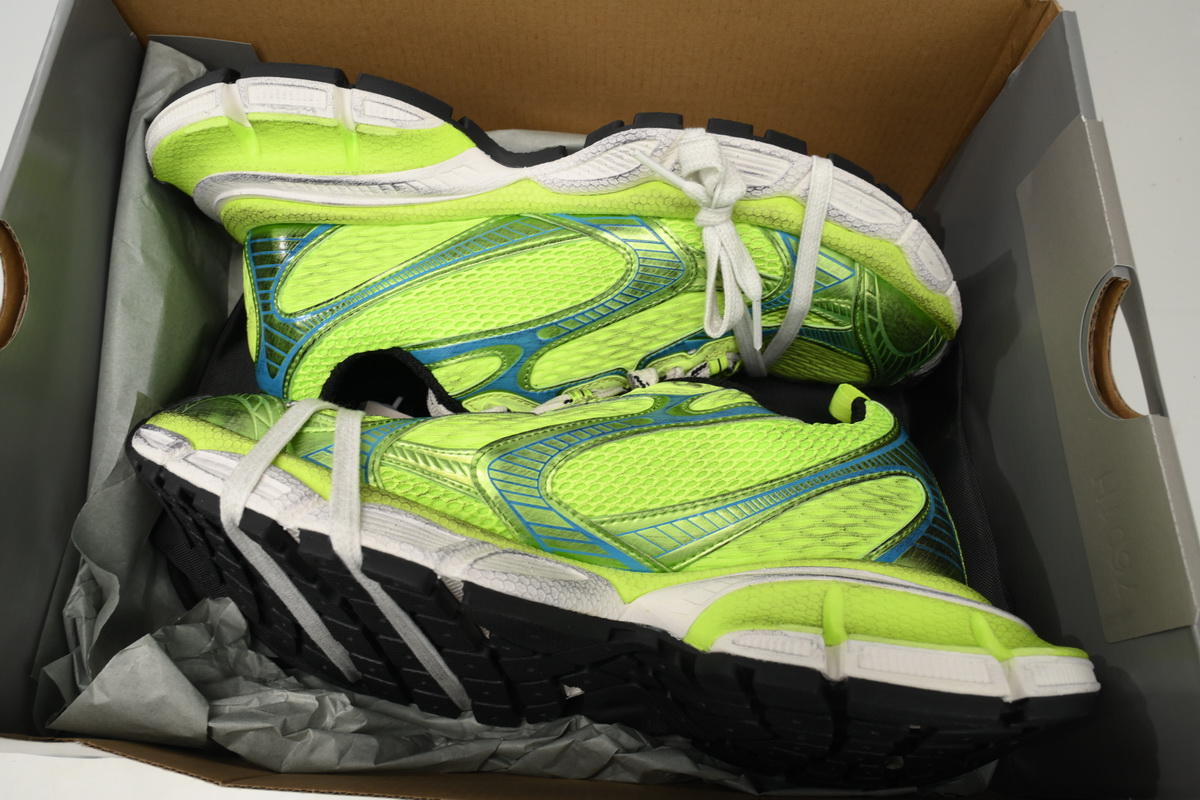 Balenciaga 3XL Sneaker Black Fluorescent Green 734734 W3XL6 7019