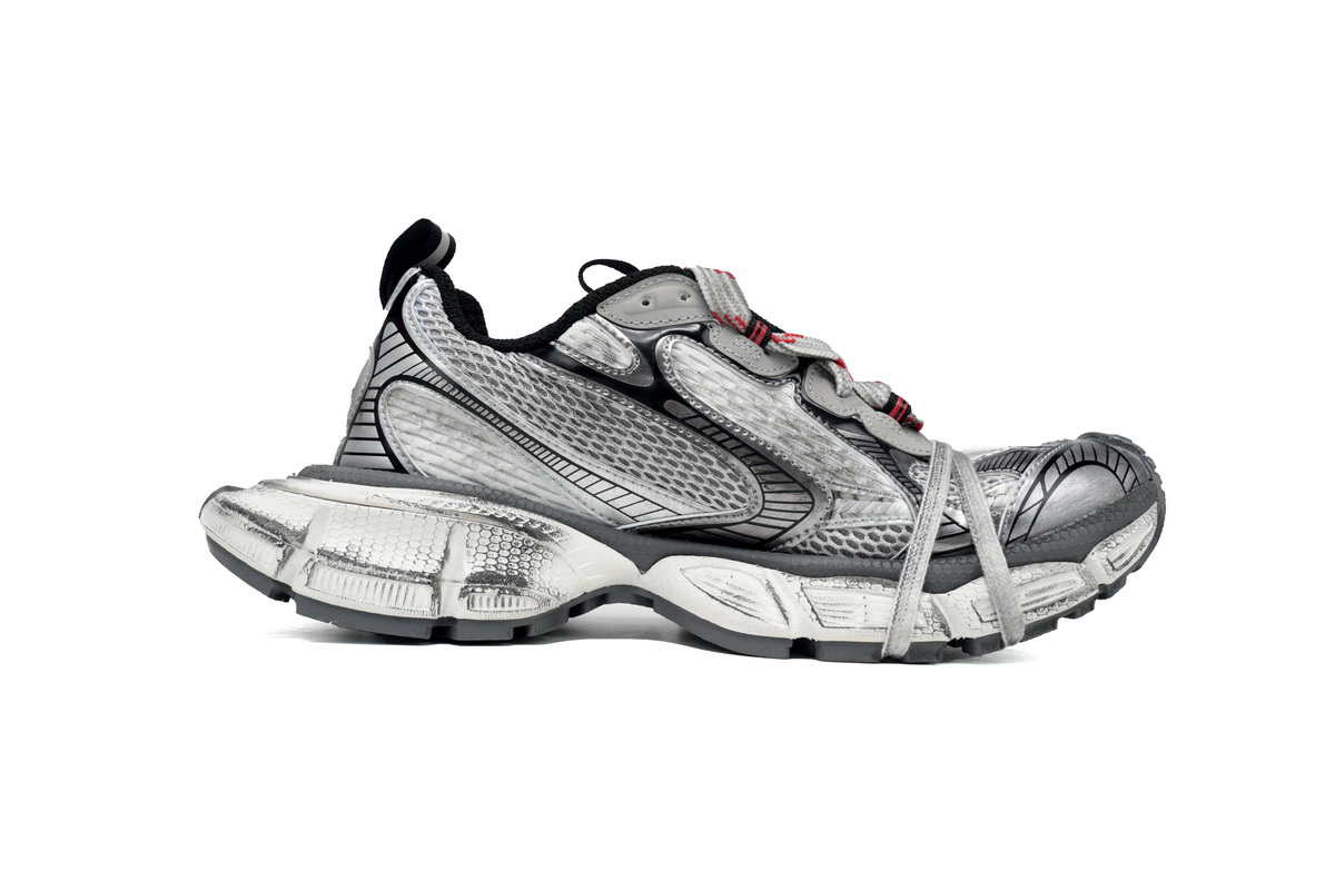 Balenciaga 3XL Sneaker Grey Red 542228 W2RB8 2801