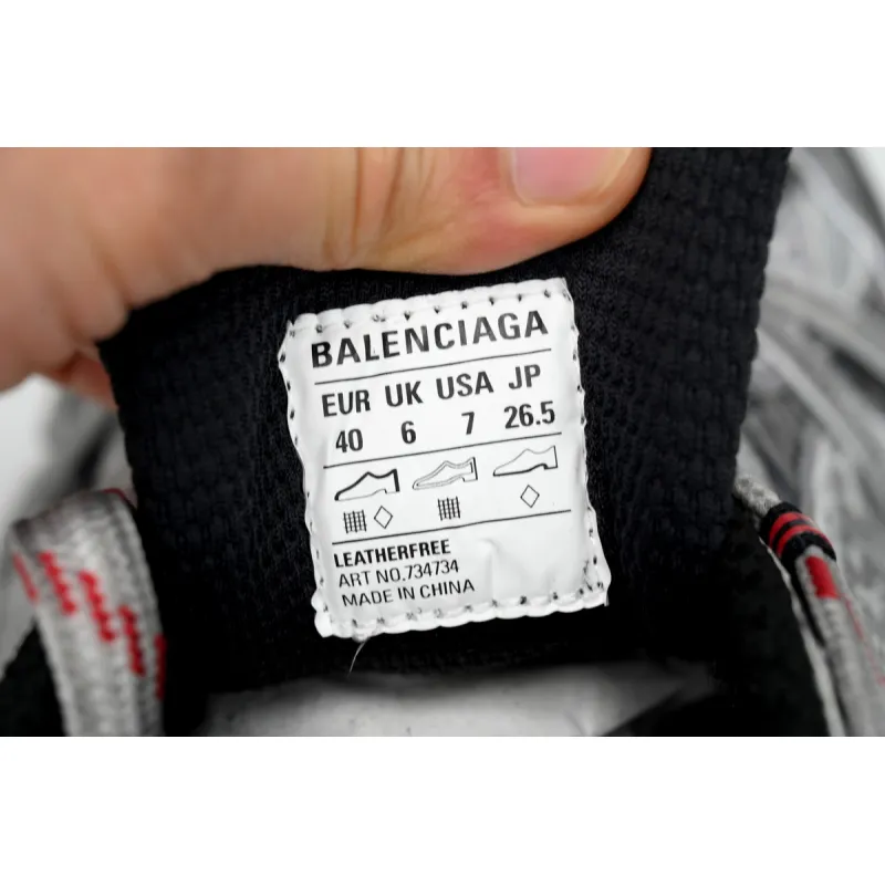 Balenciaga 3XL Sneaker Grey Red 542228 W2RB8 2801