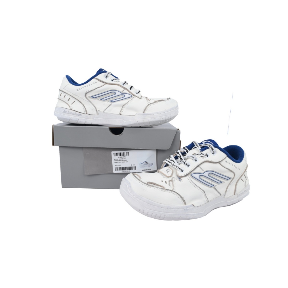 Balenciaga HAMPTONS WORN-OUT White Blue 841765 WCURB 9141