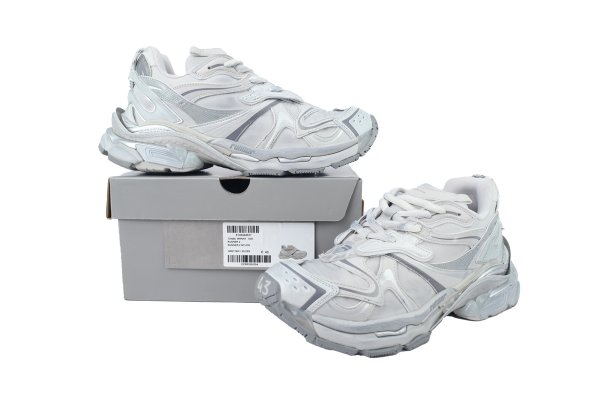 Balenciaga Runner 2.0 Grey Silver 779064 WRNNY 1180