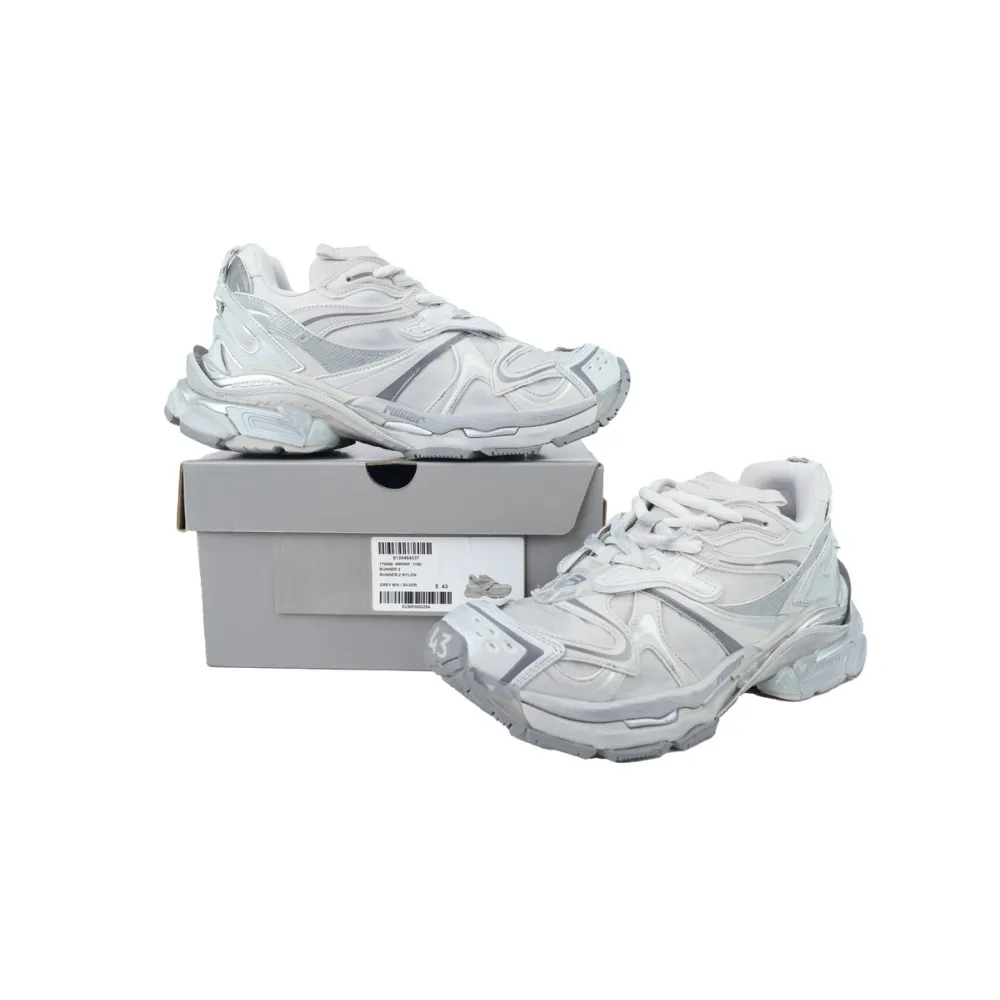 Balenciaga Runner 2.0 Grey Silver 779064 WRNNY 1180
