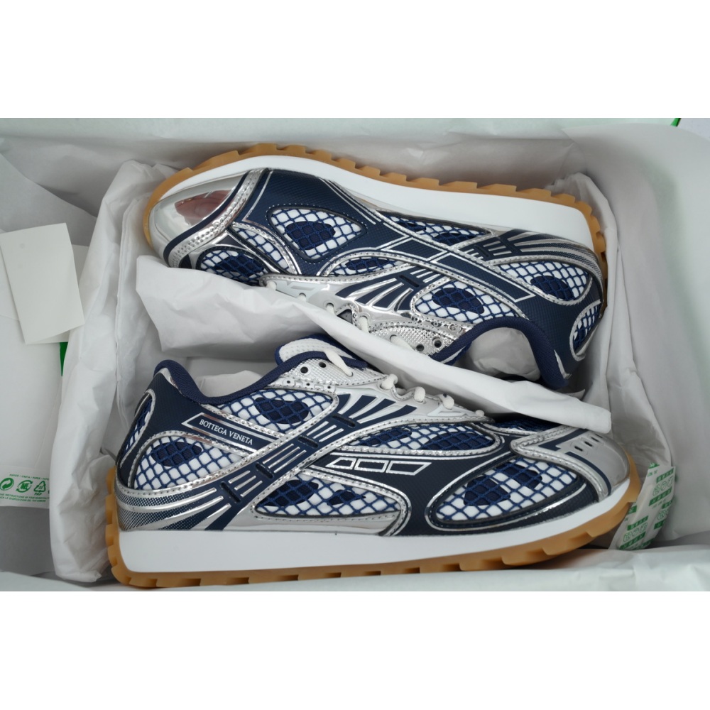 Bottega Veneta Deep Blue Silver