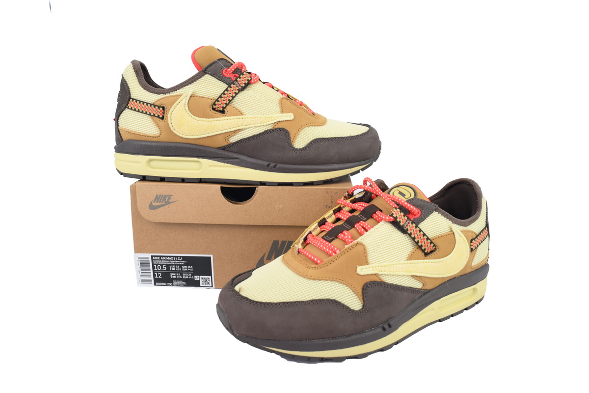 PK God Batch Nike Air Max 1 Travis Scott Cactus Jack Baroque Brown DO9392-200