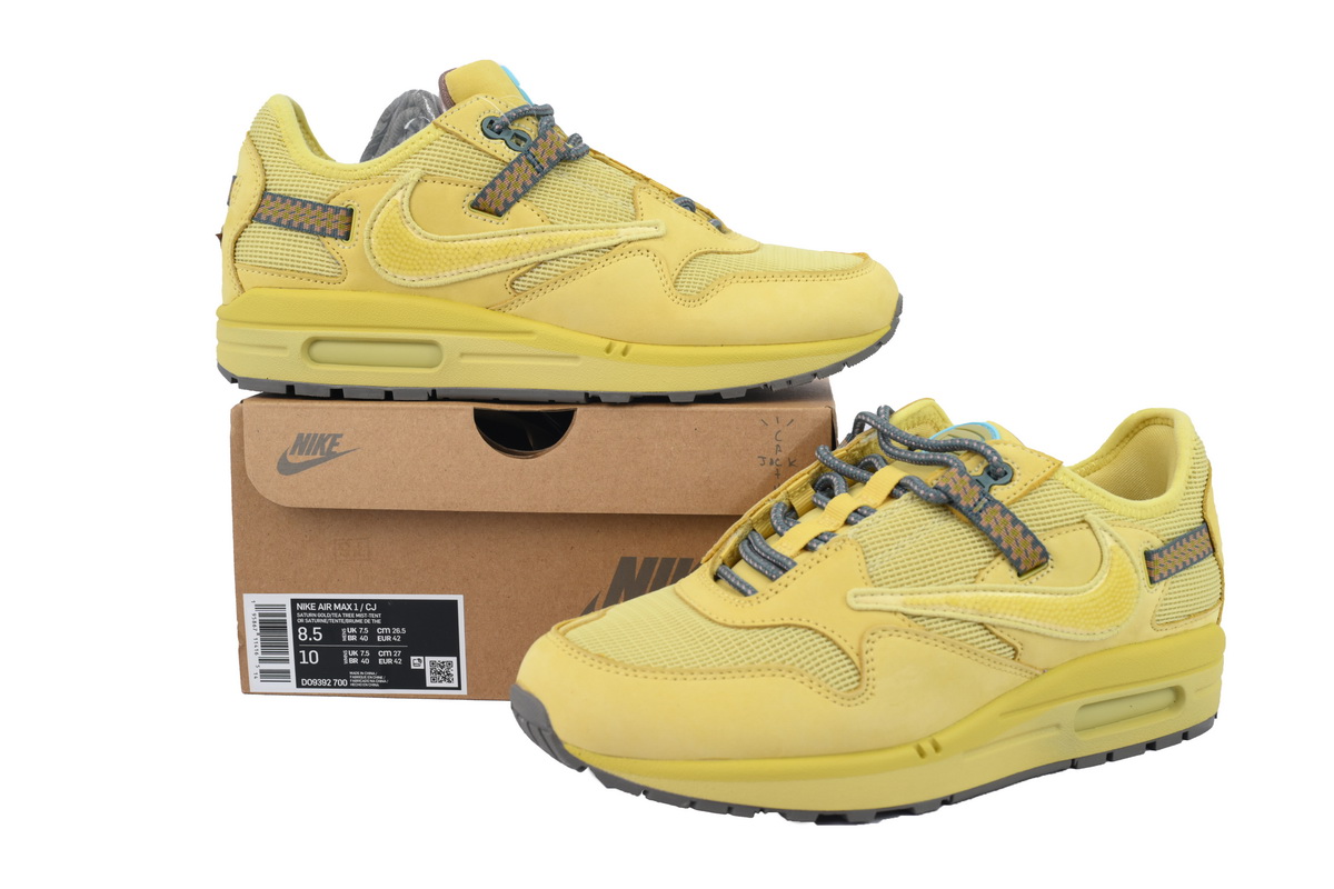 PK God Batch Nike Air Max 1 Travis Scott Cactus Jack Saturn Gold DO9392-700