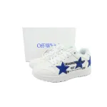 PK God Batch OFF-WHITE Out Of Office OOO Low White and Blue Five Stars OMIA189S 25LEA00D 0145