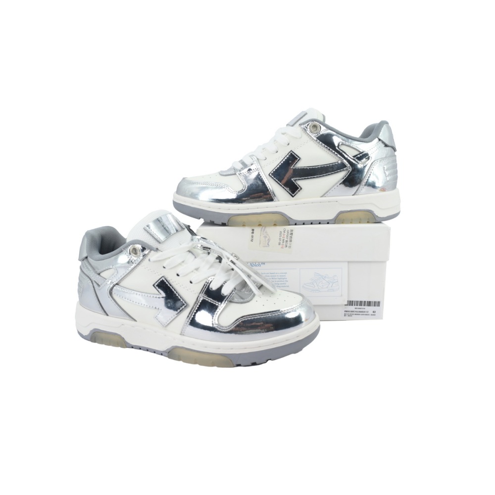 PK God Batch OFF-WHITE Out Of Office OOO Low White Silver OMIA189F 24LEA00E 0172
