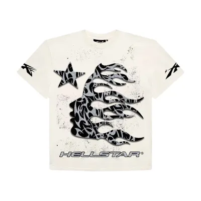 Hellstar Thorn Glitter T-Shirt White 01