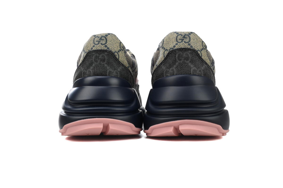 Gucci Rhyton Sneaker Beige Blue Monogram 692902 UIQ30 1061