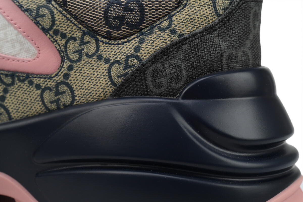 Gucci Rhyton Sneaker Beige Blue Monogram 692902 UIQ30 1061