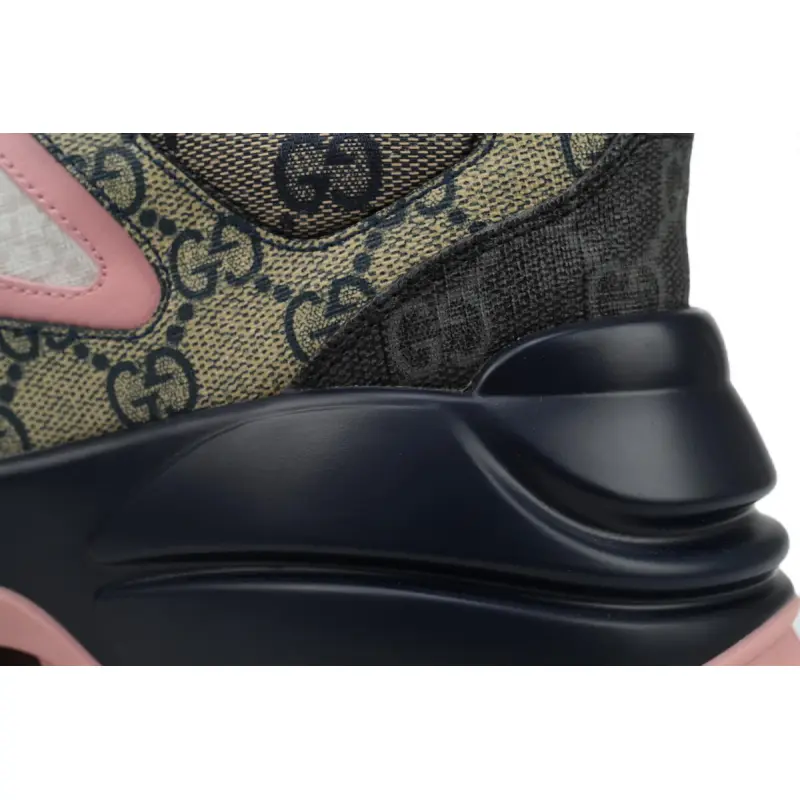 Gucci Rhyton Sneaker Beige Blue Monogram 692902 UIQ30 1061