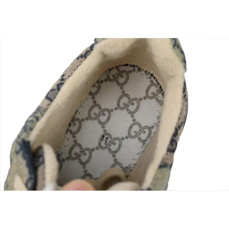 Gucci Rhyton Sneaker Beige Blue Monogram 692902 UIQ30 1061