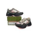 Gucci Rhyton Sneaker Beige Blue Monogram 692902 UIQ30 1061