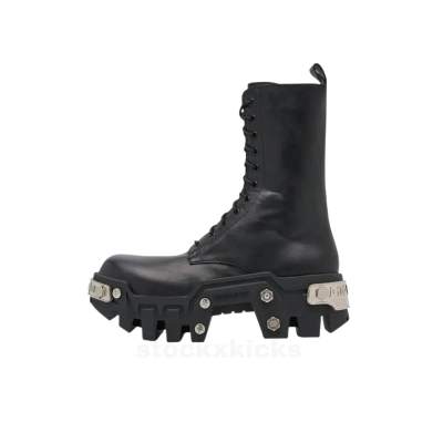 Balenciaga Bulldozer Platform Boots Black 1081 01