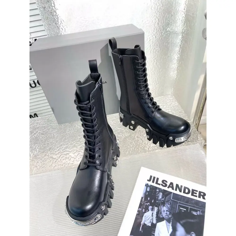 Balenciaga Bulldozer Platform Boots Black 1081