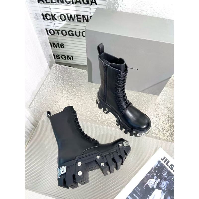 Balenciaga Bulldozer Platform Boots Black 1081
