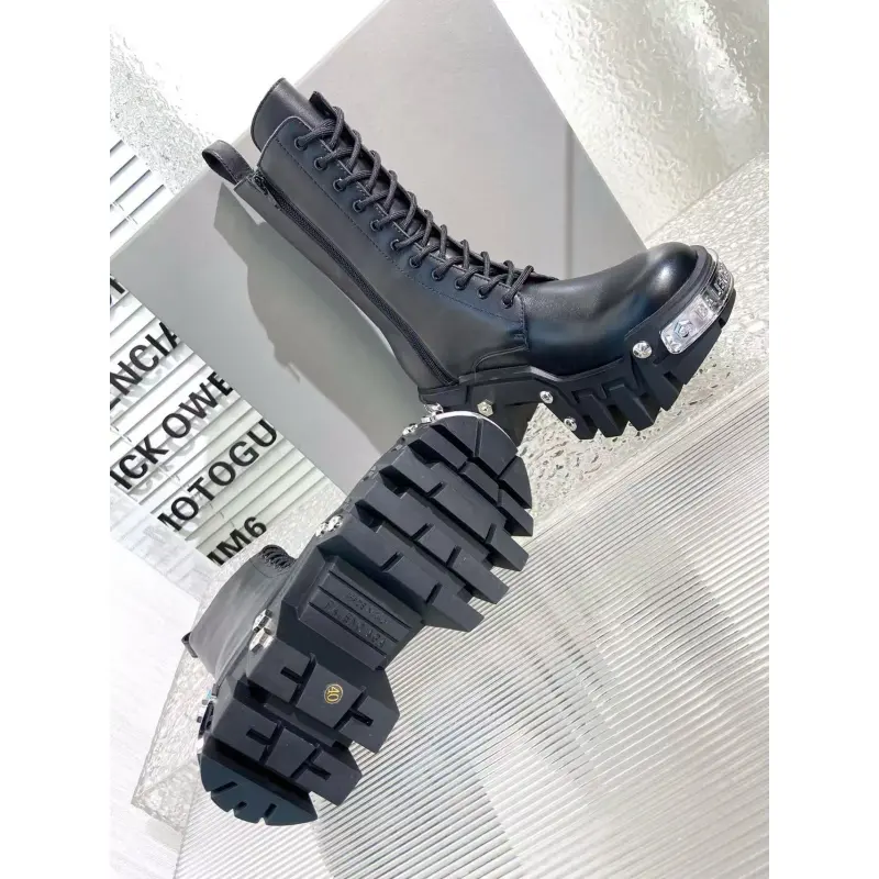 Balenciaga Bulldozer Platform Boots Black 1081