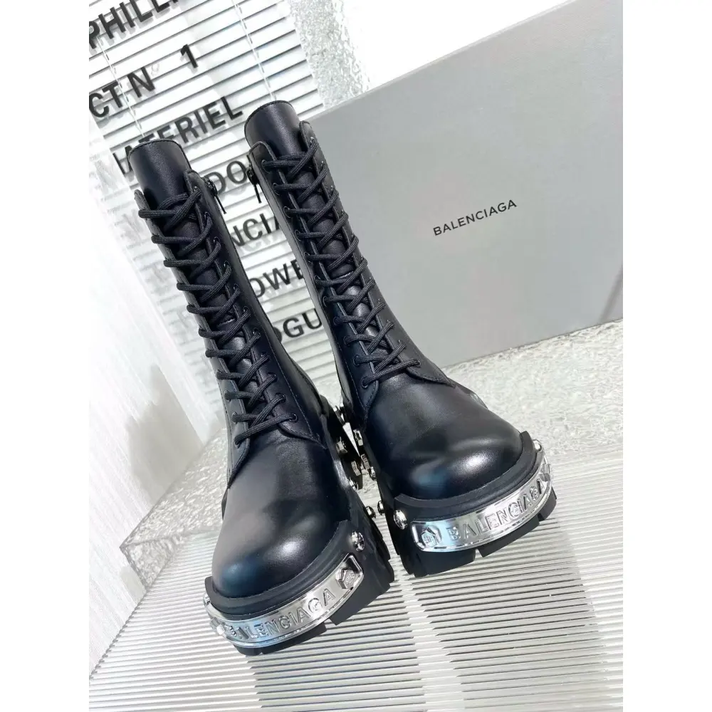 Balenciaga Bulldozer Platform Boots Black 1081