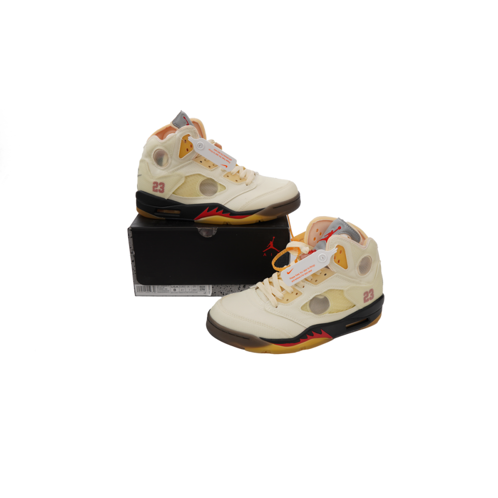 PK God Batch Air Jordan 5 Retro OFF-WHITE Sail DH8565-100 