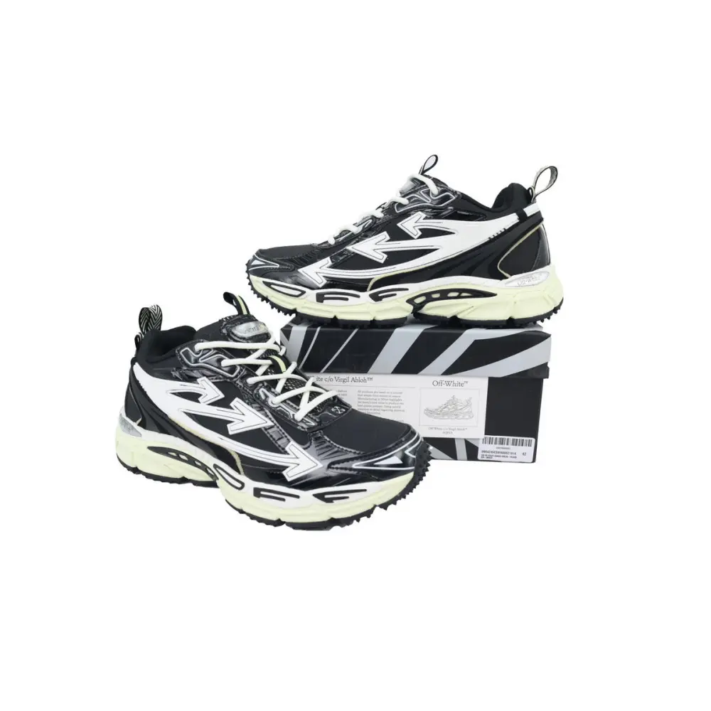 Off White Be Right Back Sneakers Grass Green Black OMIA295C99 FAB002 1014